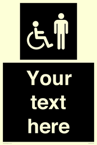 Custom information: black panel disabled and male